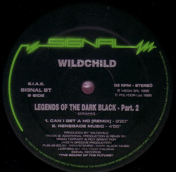 (CUB1987) Wildchild ‎– Legends Of The Dark Black - Pt. 2