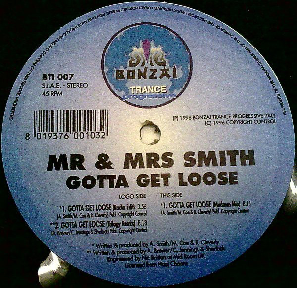 (RIV145) Mr. & Mrs. Smith ‎– Gotta Get Loose