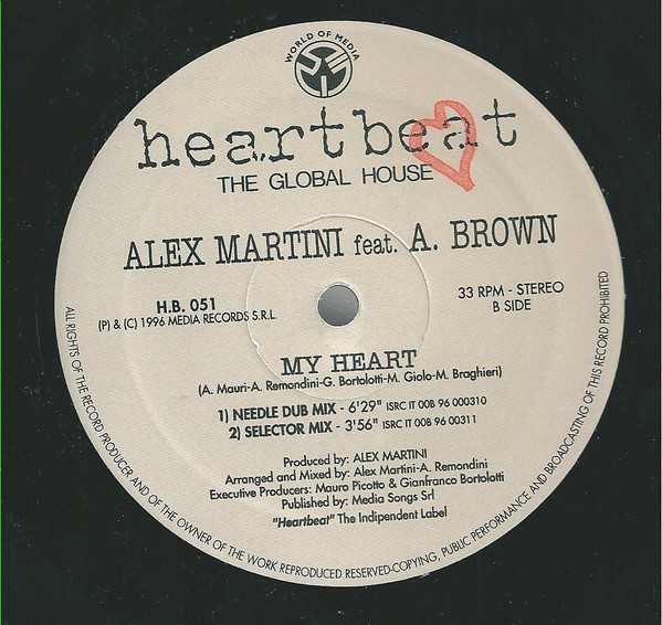 (CMD60) Alex Martini Feat. A. Brown ‎– My Heart
