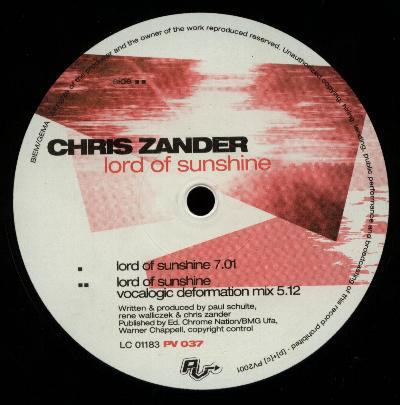 (26078) Chris Zander ‎– Lord Of Sunshine