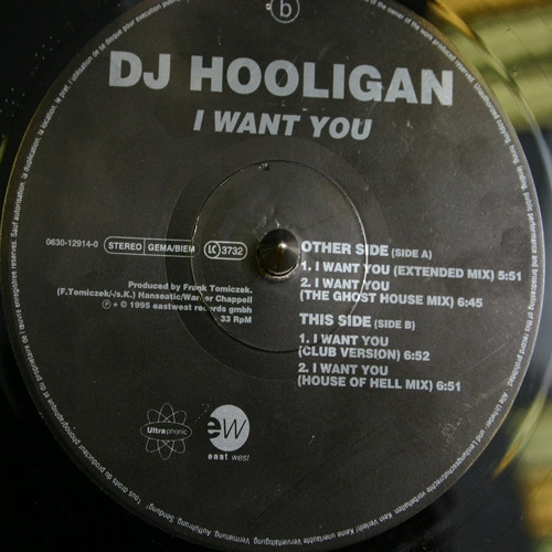 (22573B) DJ Hooligan ‎– I Want You
