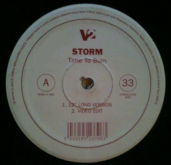 (CO186) Storm ‎– Time To Burn