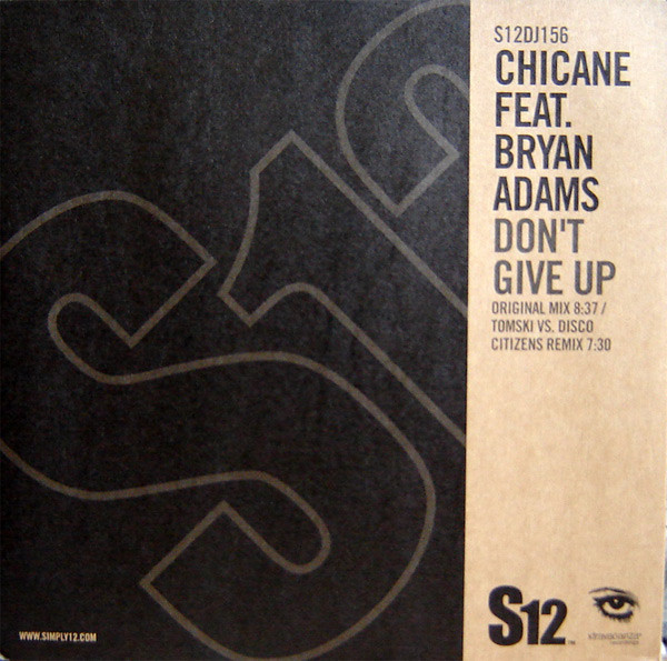 (5484) Chicane Featuring Bryan Adams ‎– Don't Give Up