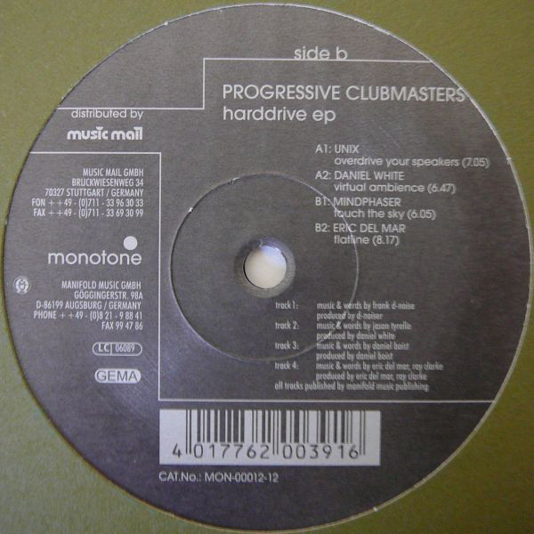 (CUB0288) Progressive Clubmasters - Harddrive EP