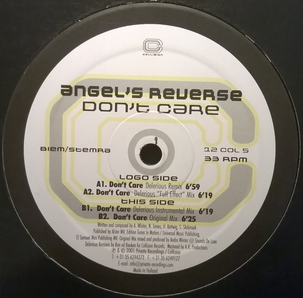 (A1535) Angel's Reverse ‎– Don't Care