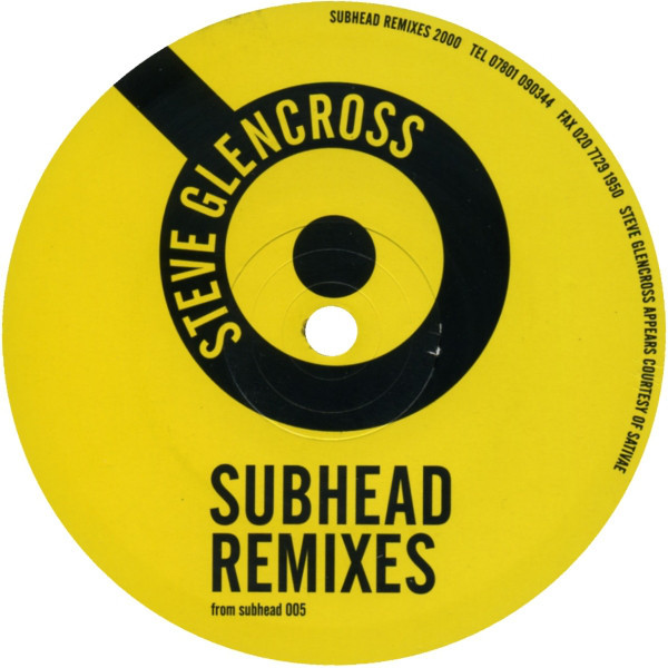 (CUB2648) Subhead ‎– Subhead Remixes