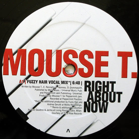(28645) Mousse T. ‎– Right About Now