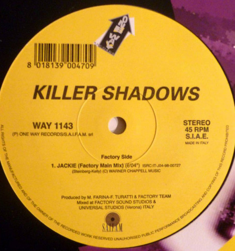 (JR695) Killer Shadows ‎– Jackie