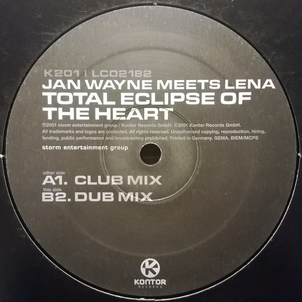 (0249) Jan Wayne Meets Lena ‎– Total Eclipse Of The Heart