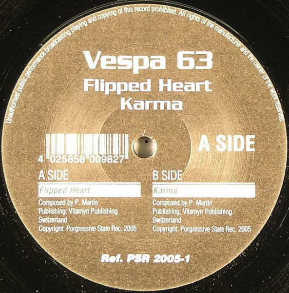 (27160) Vespa 63 ‎– Flipped Heart / Karma