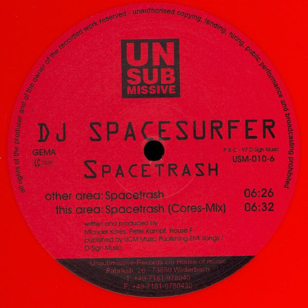 (27145) DJ Spacesurfer ‎– Spacetrash