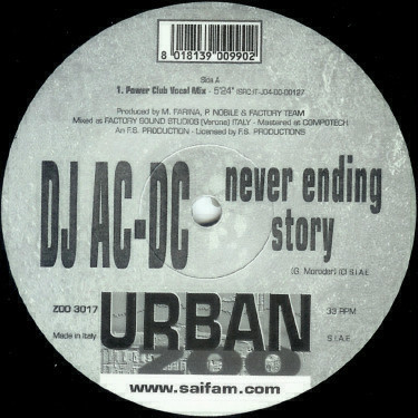 (JR52) DJ AC-DC ‎– Never Ending Story