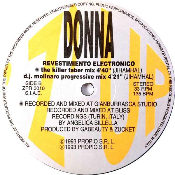 (27709) Donna ‎– Revestimiento Electronico
