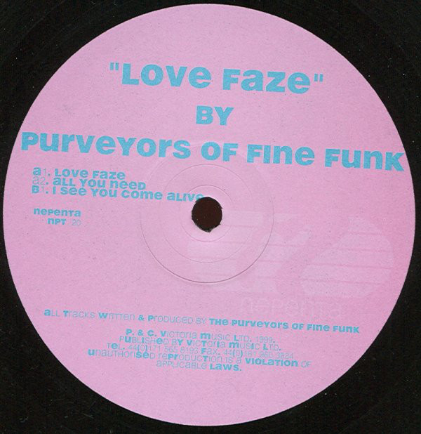 (RIV588) Purveyors Of Fine Funk ‎– Love Faze
