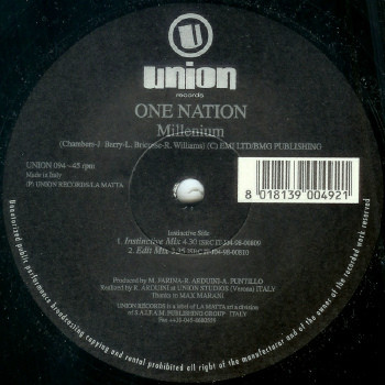 (RIV483) One Nation ‎– Millenium