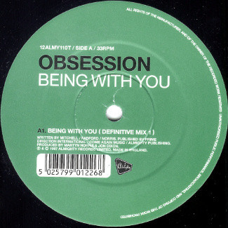(AL044) Obsession ‎– Being With You / Can You Feel It