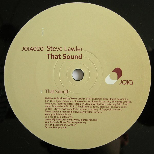 (26535) Steve Lawler ‎– That Sound