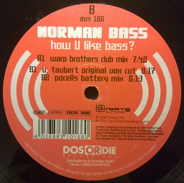 (RIV621) Norman Bass ‎– How U Like Bass?