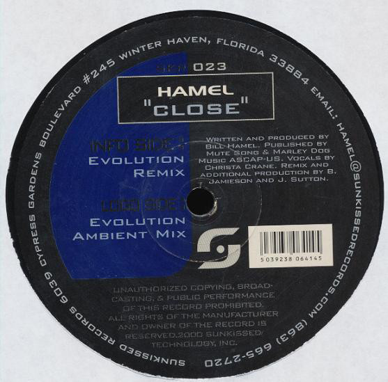 (CMD275) Hamel ‎– Close (Evolution Remixes)