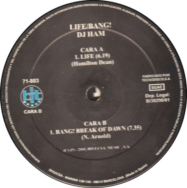 (26655) DJ Ham / Bang! ‎– Life