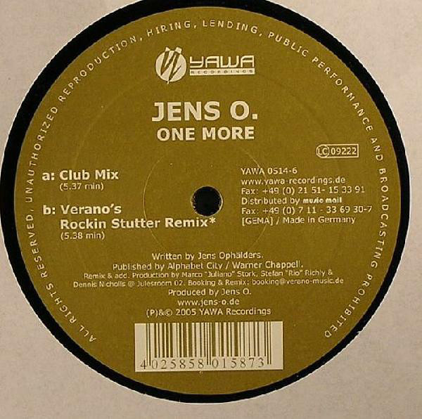 (7876) Jens O ‎– One More
