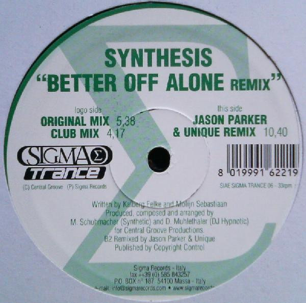 (CO434) Synthesis – Better Off Alone (Remix)