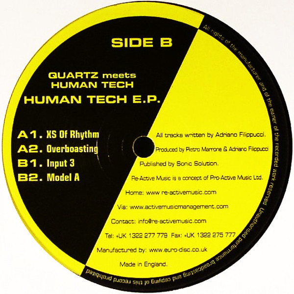 (28769) Quartz Meets Human Tech ‎– Human Tech E.P.