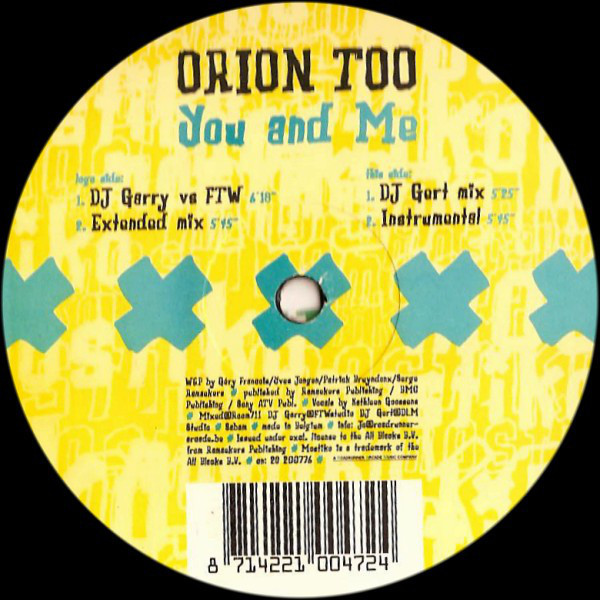 (ANT43) Orion Too Featuring Caitlin ‎– You And Me