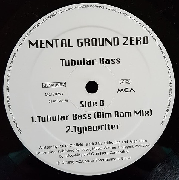 (28431) Mental Ground Zero ‎– Tubular Bass