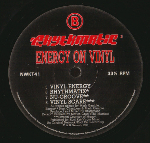 (MA210) Rhythmatic ‎– Energy On Vinyl