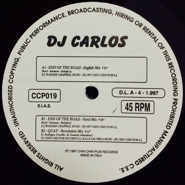 (22343) DJ Carlos ‎– End Of The Road