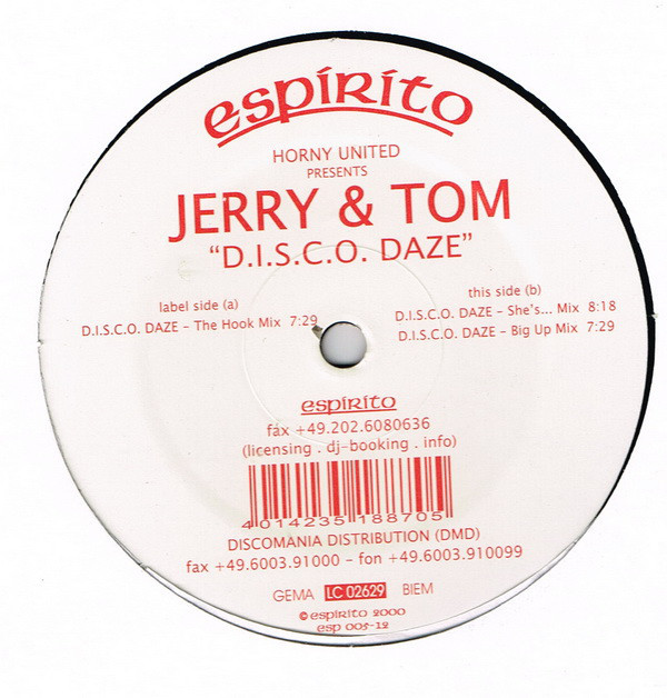 (RIV398) Horny United Presents Jerry & Tom ‎– D.I.S.C.O. Daze