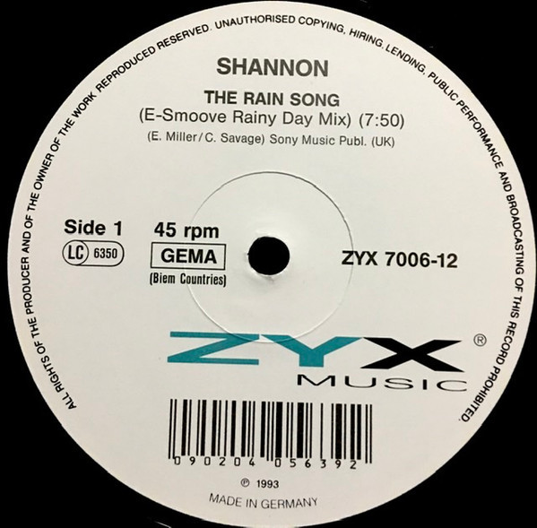 (NS612) Shannon – The Rain Song
