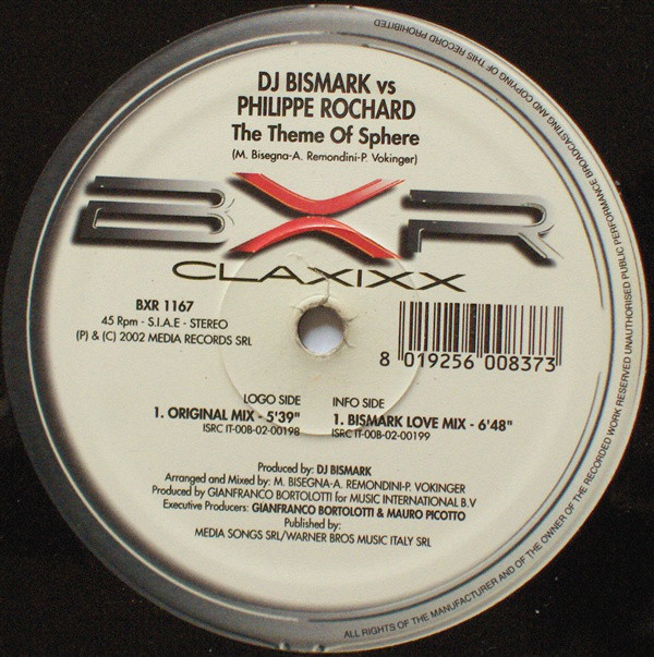 (0190) DJ Bismark vs Philippe Rochard ‎– The Theme Of Sphere