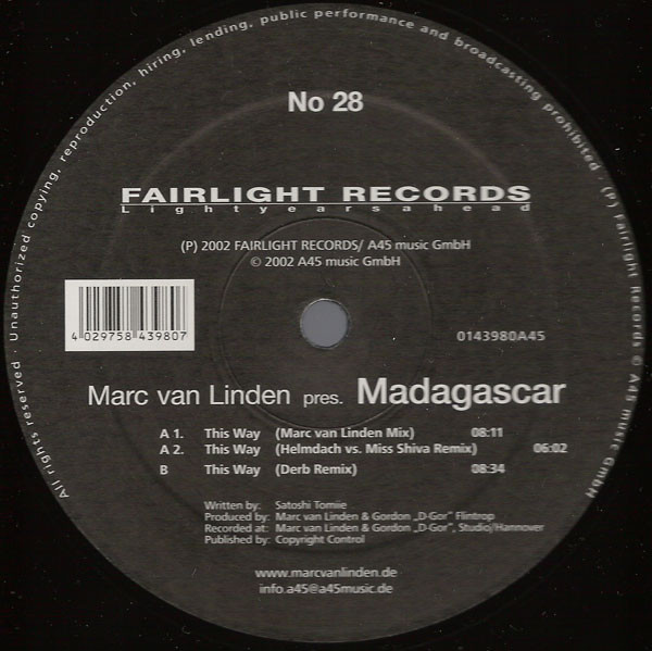 (30470) Marc van Linden pres. Madagascar ‎– This Way