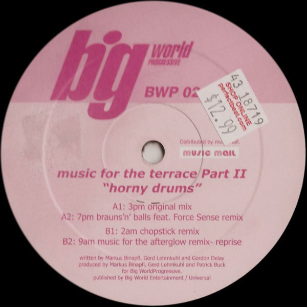 (CMD882) Markus Binapfl – Music For The Terrace Part II : Horny Drums