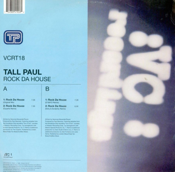 (29705) Tall Paul ‎– Rock Da House