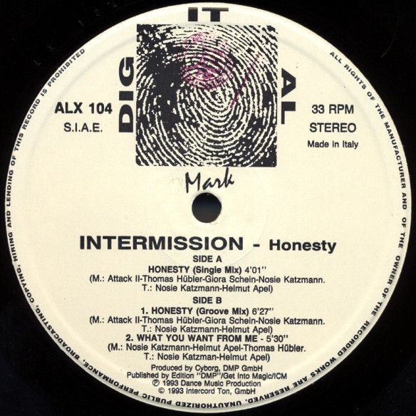 (21730C) Intermission ‎– Honesty