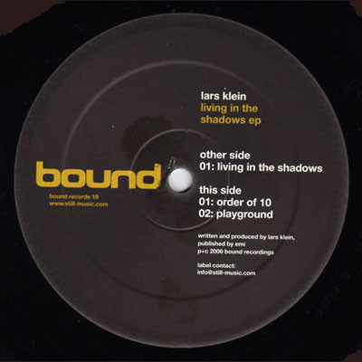 (29195) Lars Klein ‎– Living In The Shadows EP