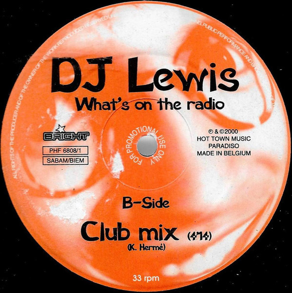 (28894) DJ Lewis ‎– What's On The Radio