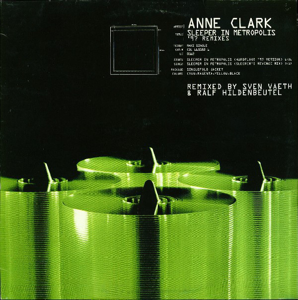 (JR36) Anne Clark ‎– Sleeper In Metropolis - '97 Remixes