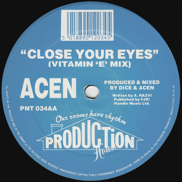 (CMD572) Acen – Close Your Eyes ('XXX' Mix) / Close Your Eyes (Vitamin 'E' Mix)