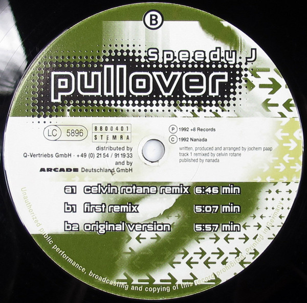 (30531) Speedy J ‎– Pullover