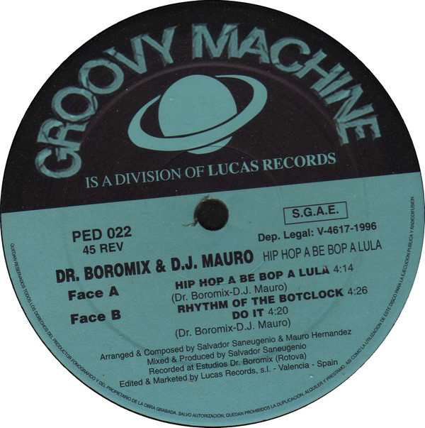 (AL026) Dr. Boromix & DJ Mauro ‎– Hip Hop A Be Bop A Lula