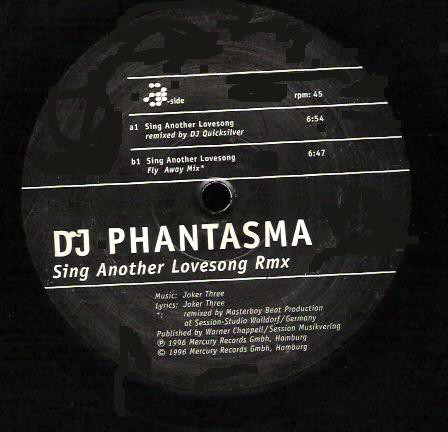 (CUB090) DJ Phantasma ‎– Sing Another Lovesong (Remix)