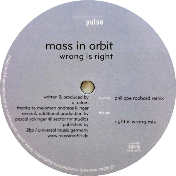 (3177) Mass In Orbit ‎– Wrong Is Right