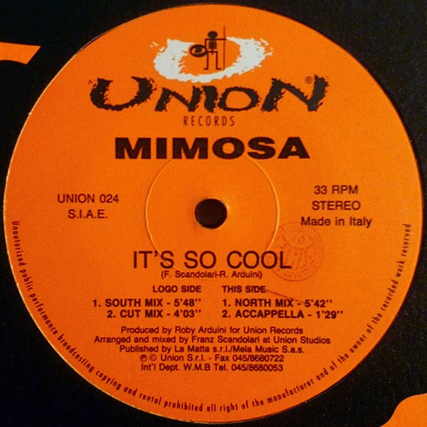 (RIV562) Mimosa ‎– It's So Cool