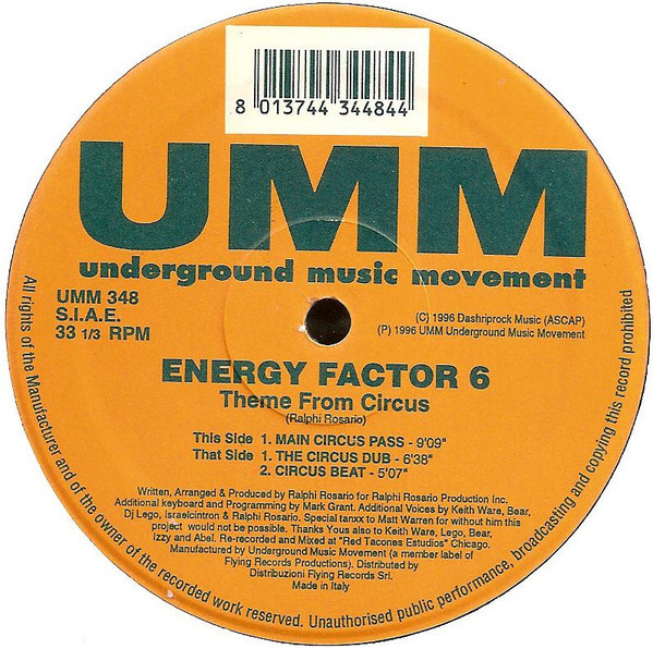 (CMD590) Energy Factor 6 – Theme From Circus