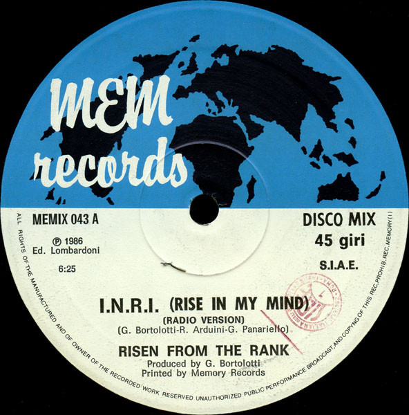 (30338) Risen From The Rank ‎– I.N.R.I. (Risen In My Mind)