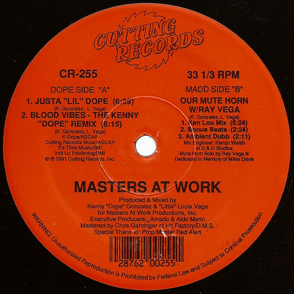 (CUB2121) Masters At Work ‎– Justa "Lil" Dope / Our Mute Horn